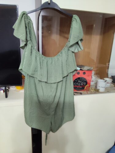 GREEN LOOSE JUMPSUIT photo review