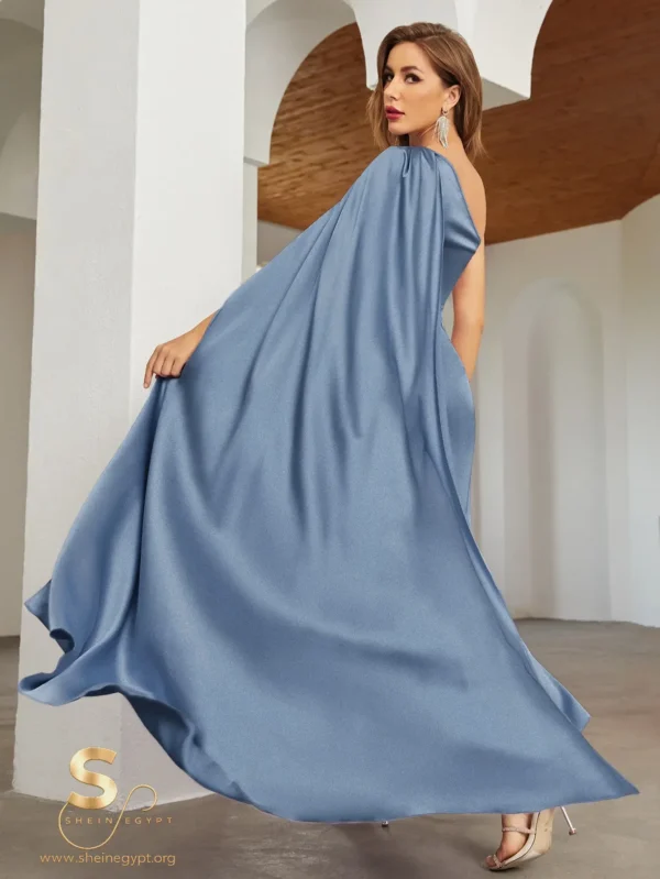 1625222766d5765256de1684fe470c0416aebf2c65 SHEIN Belle One Shoulder Dress