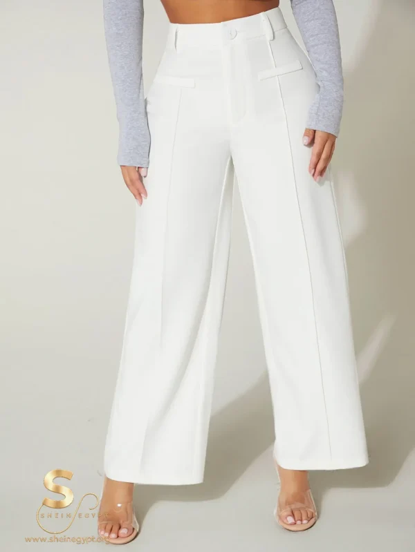 PETITE High Waist Wide Leg Pants