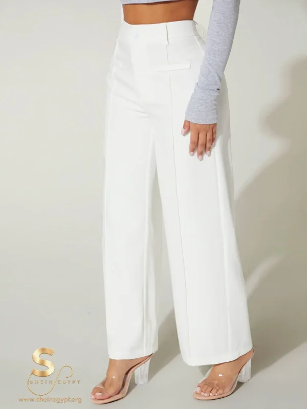 PETITE High Waist Wide Leg Pants