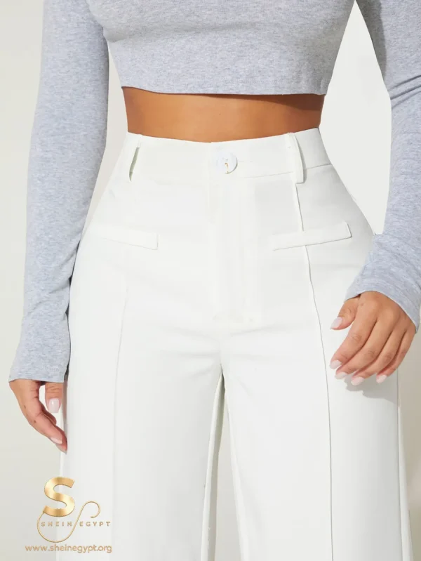 PETITE High Waist Wide Leg Pants