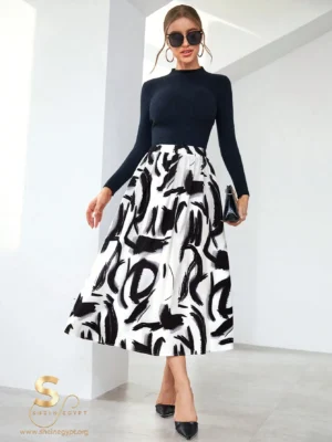 1690435833452f2a59a013f6644fee4178c643b3f5 SHEIN skirt in black and white