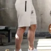 drawstring waist casual shorts