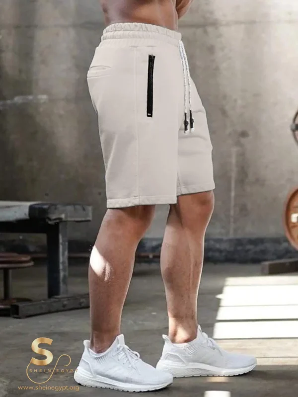 drawstring waist casual shorts