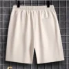 drawstring waist casual shorts