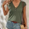 SHEIN LUNE V-Neck T-Shirt