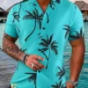 Men's cyan blue shirt