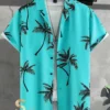 Men's cyan blue shirt
