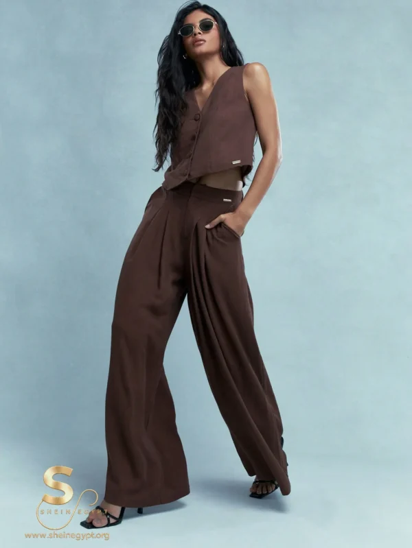 MISSGUIDED Buttoned Vest And Pants