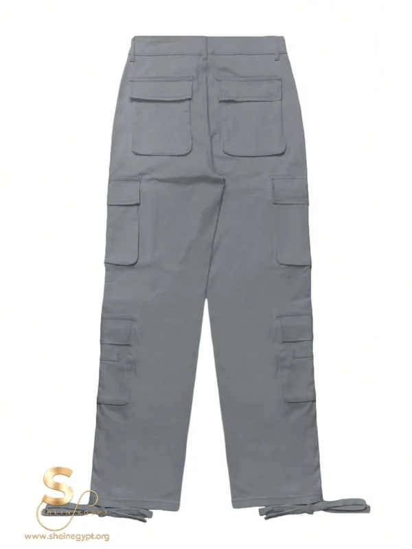 17414210204c2388e19a4058fe2ac36bf8701caab3 Solid Flap Pocket Cargo Pants