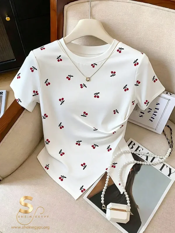 Everyssa Cherry Print T-shirt