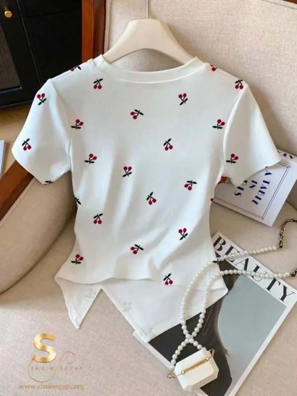 Everyssa Cherry Print T-shirt