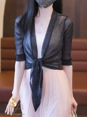 1768099455d2a906aae5b4ade7db00d8c6a62a341a Chiffon Shawl Cardigan For Women