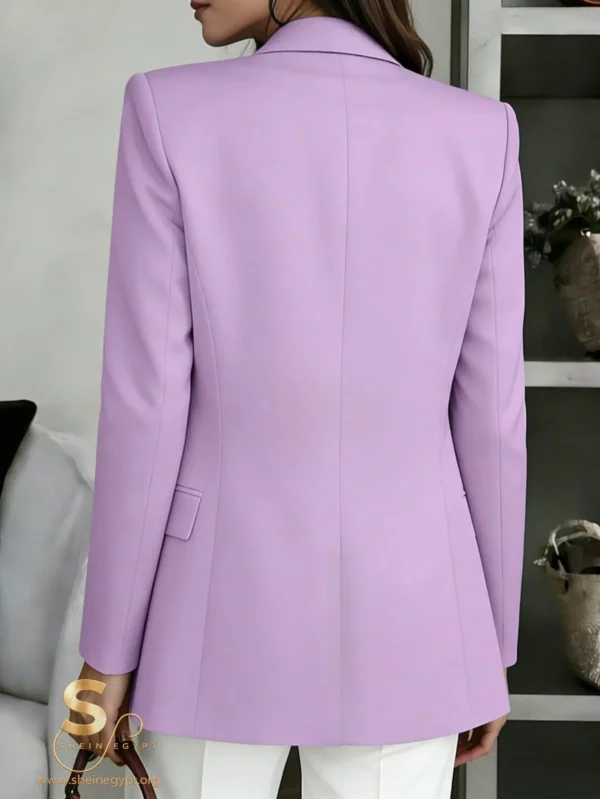1774765956745aeb8b26215992fba6c72d39b9404c a lavender SHEIN SXY single-breasted blazer with a notched lapel