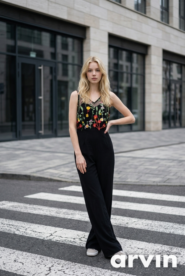 1779942038735 Black Tulle Maxi Jumpsuit