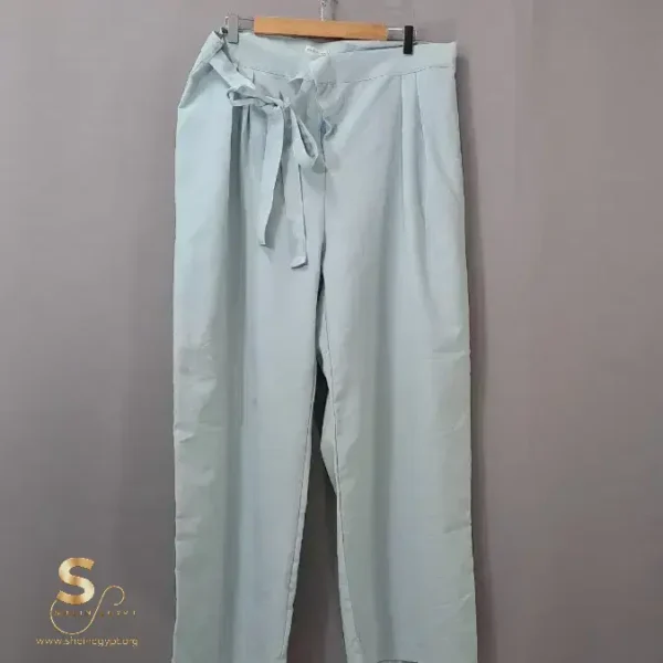 Shein Women Plain Waist Tie Comfort-fit Pants