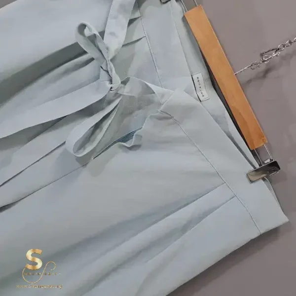Shein Women Plain Waist Tie Comfort-fit Pants