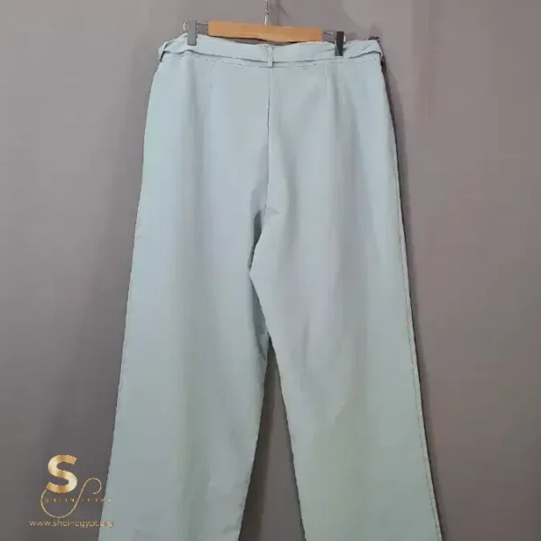 Shein Women Plain Waist Tie Comfort-fit Pants