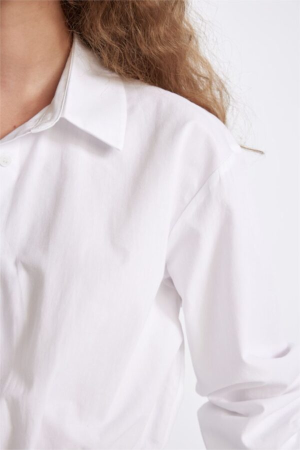 Dazy Fit balloon crop shirt 100% cotton