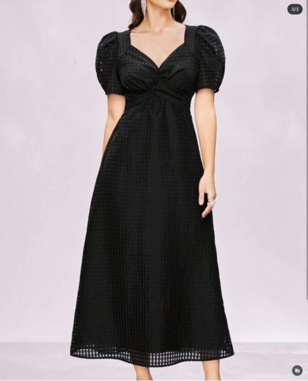 IMG_20260605_030259 Selianne Women's Puff Sleeve Belted A-Line Dress