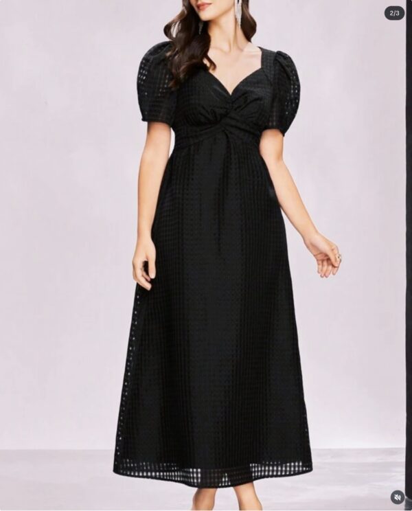 IMG_20260605_030352 Selianne Women's Puff Sleeve Belted A-Line Dress