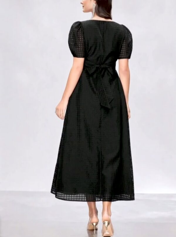 IMG_20260605_030453 Selianne Women's Puff Sleeve Belted A-Line Dress