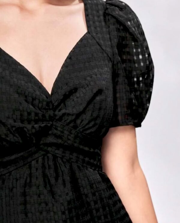 IMG_20260605_030520 Selianne Women's Puff Sleeve Belted A-Line Dress