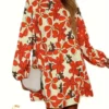 WhatsApp Image 2026-04-28 at 12.47.12 PM (2) Floral Print Mock Neck Dress