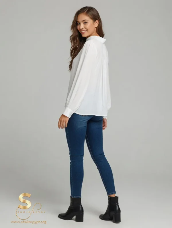 Button-down blouse