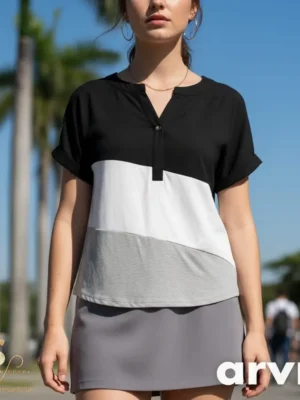 WhatsApp Image 2026-05-02 at 1.22.50 AM (1) SHEIN colorblock henley button-front shirt in black, white, and grey