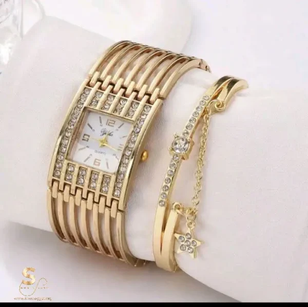 crystal bracelet watch