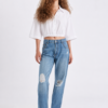 Dazy Fit balloon crop shirt 100% cotton