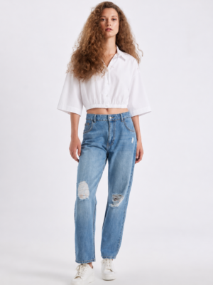 file_00000000369071f4855d0546b9ba099b Dazy Fit balloon crop shirt 100% cotton