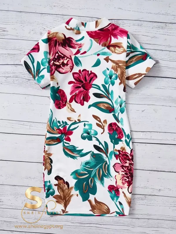 08de21e3-b568-4351-8076-e4ac33d37434 Young Fashionable Girl Print Dress
