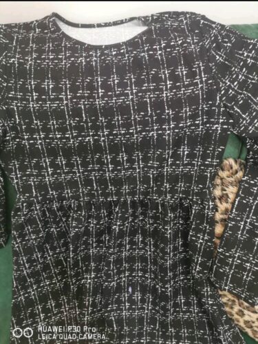 SHEIN Round Neck Long Sleeve Short Dress photo review