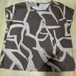 SHEIN Essnce Women's Full Print Hollow Out Collar Batwing Sleeve Blouse photo review