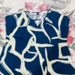 SHEIN Essnce Women's Full Print Hollow Out Collar Batwing Sleeve Blouse photo review