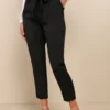 11103301_658972 Black Paper Bag Waist Pants