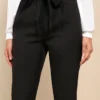 11103341_658972 Black Paper Bag Waist Pants