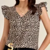 164749860488955dbb26697256f4085f0521013f80 SHEIN Butterfly Sleeve Blouse