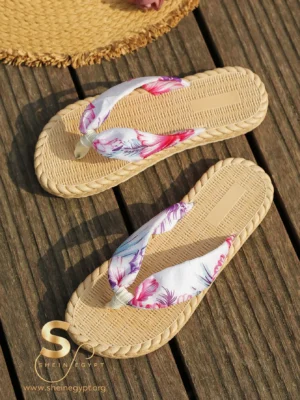 Beach Leopard Print Flip Flops, Summer,Slippers Women