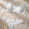 SHEIN Floral Print Bra & Panty Lingerie Set