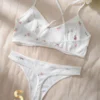 SHEIN Floral Print Bra & Panty Lingerie Set