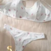 SHEIN Floral Print Bra & Panty Lingerie Set