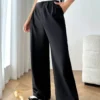 SHEIN EZwear High Waist Wide Leg Suit Pants