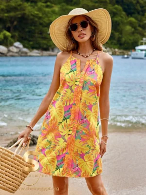170243794784e1e67cfaea747c015a16b55ab41b68 SHEIN Summer Women Beach Dress