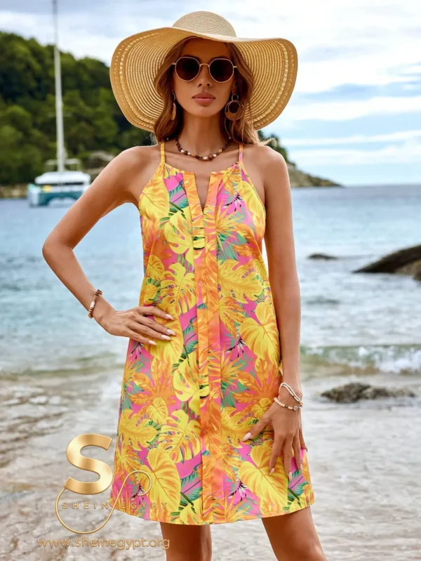 SHEIN Summer Women Beach Dress