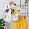 171080953991aa7056210f7efa13642f92ef88737b 2pcs Casual Beach Style Outfit