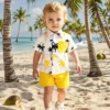 17422651240e30e6786a5a288e2286b5ca14e6ec61 2pcs Casual Beach Style Outfit