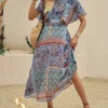 Women's dolman sleeve dress